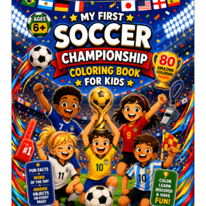 World Cup 2026 Soccer Activity Book for Kids | Coloring, Puzzles, Mazes & Trivia